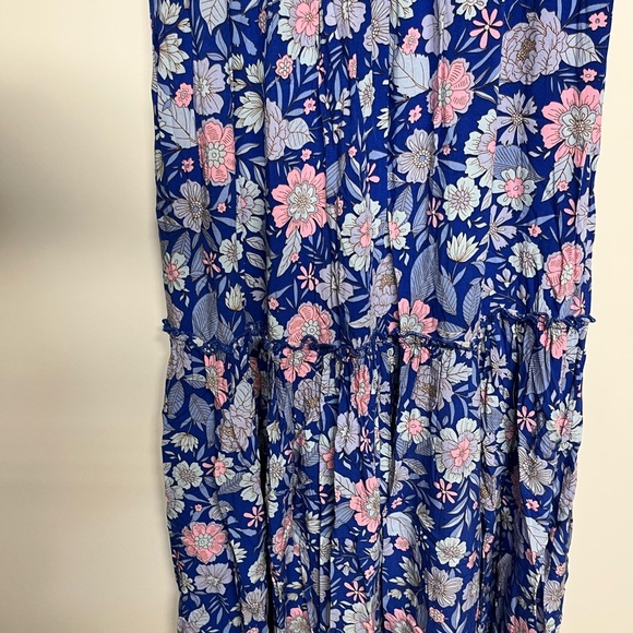 Floral Boho Blue Maxi Dress - Picture 3 of 7